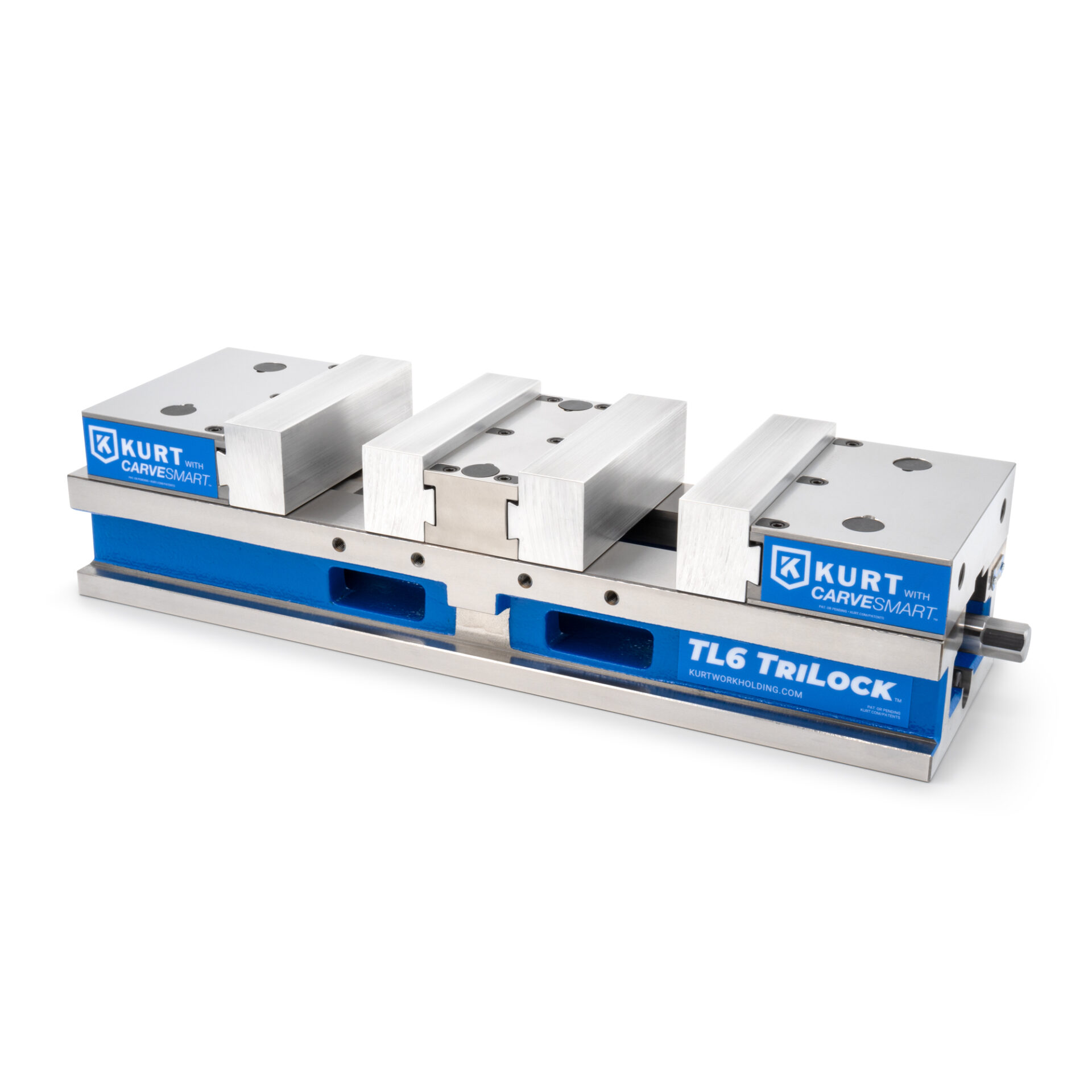 Trilock Kurt TL6CS TriLock Vise - CarveSmart Jaws - Kurt Workholding