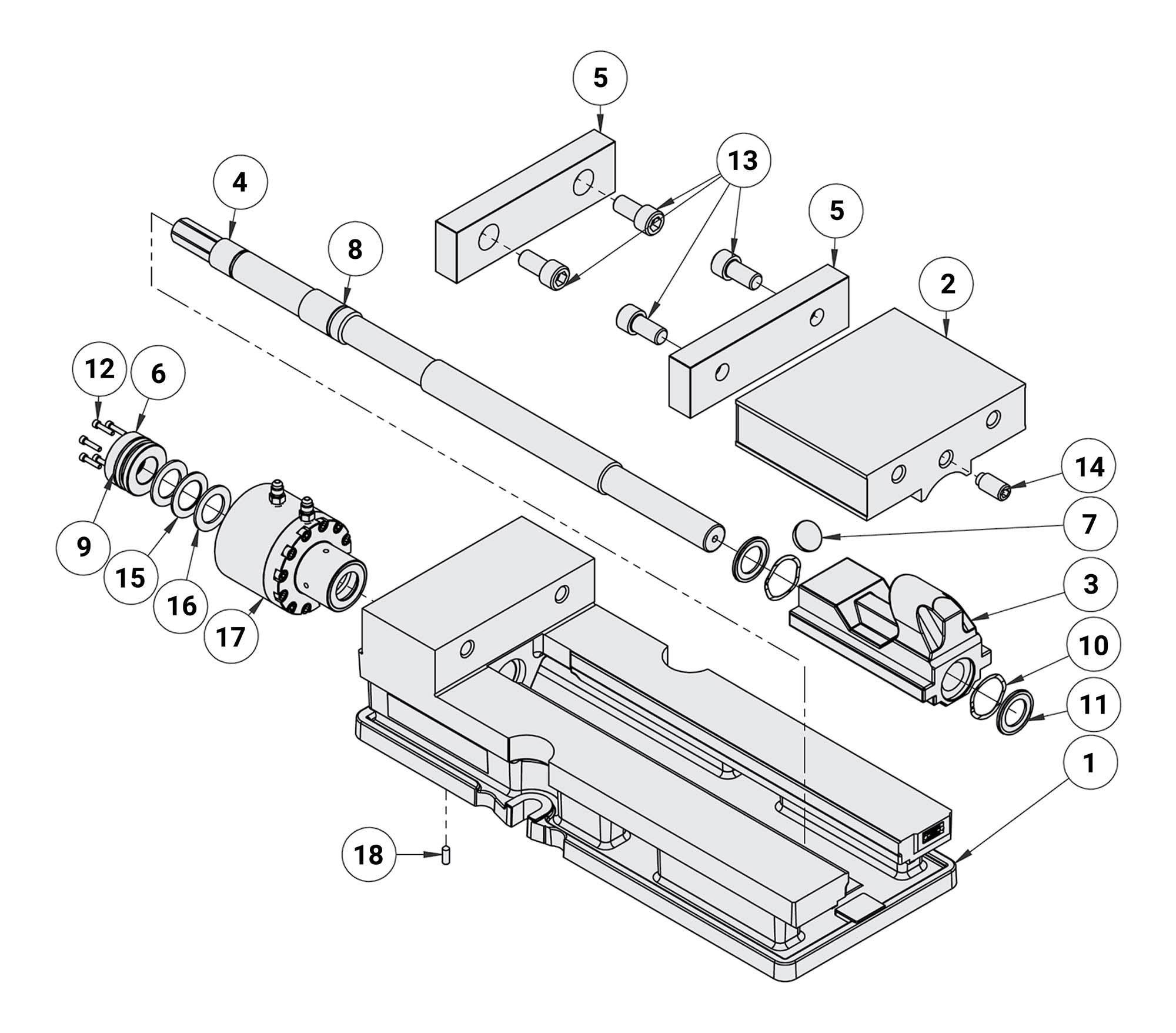 Kurt DX8HR Replacement Parts Diagram