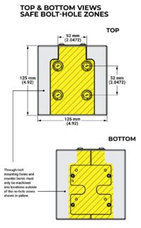 52-A125 Quick Change Base Top and Bottom View