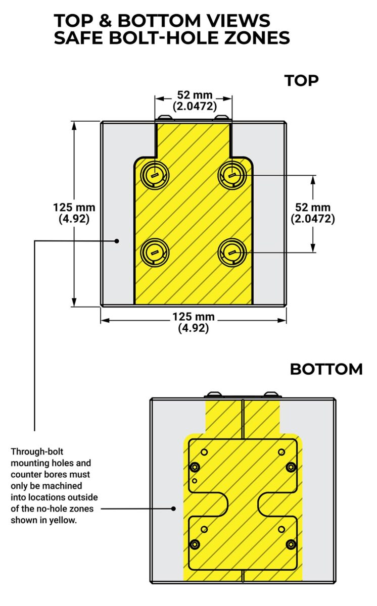 Base Quick Change Kurt Quick Change 125 mm Base - 52-A125 - Kurt Workholding