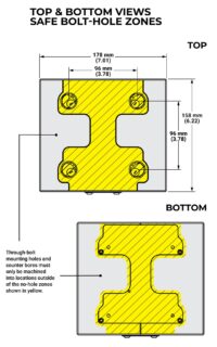 96-A178 Quick Change Base Top and Bottom View