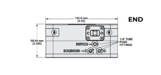 APW420 Air Pallet End View