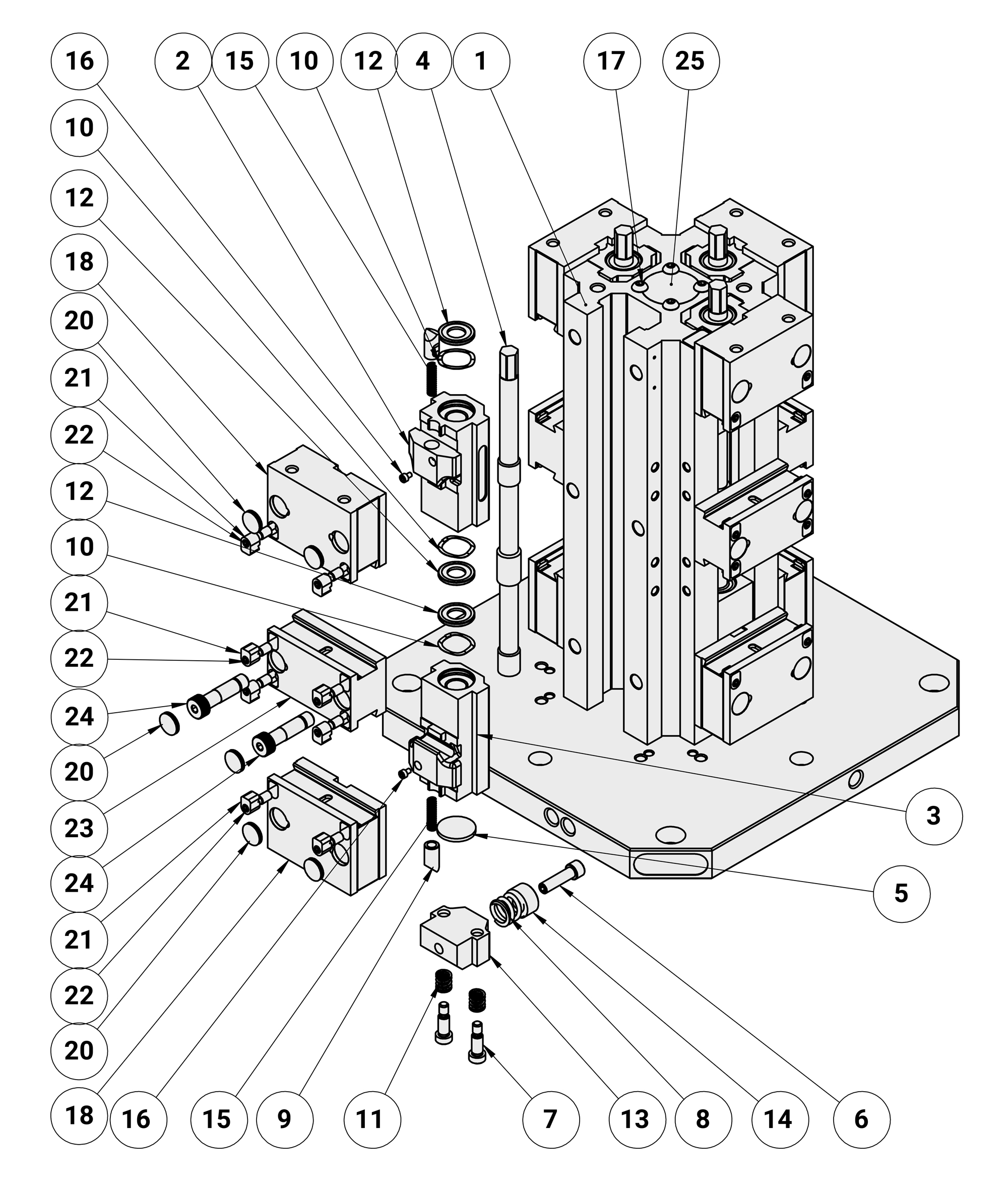 Kurt CTTL4CS Replacement Parts Diagram